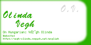 olinda vegh business card